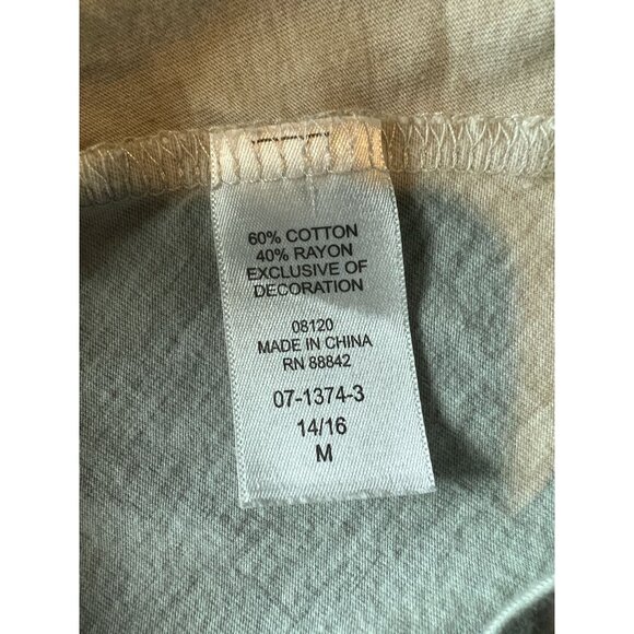 Woman Within Floral Embroidered Tunic Top 14/16 sharkbite hem boho cottagecore - Picture 6 of 8